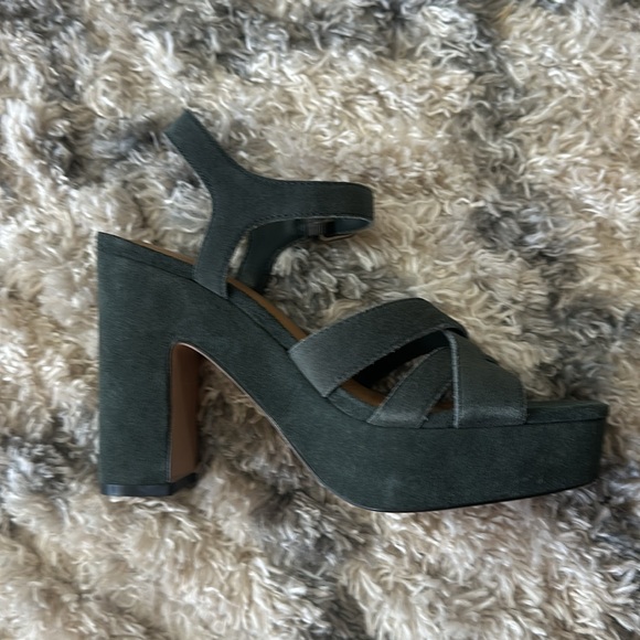 Splendid Piper Green Suede Heel - Picture 11 of 11